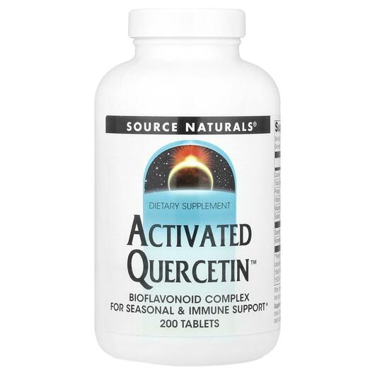 Основне фото товара Source Naturals, Activated Quercetin, Кверцетин, 200 таблеток