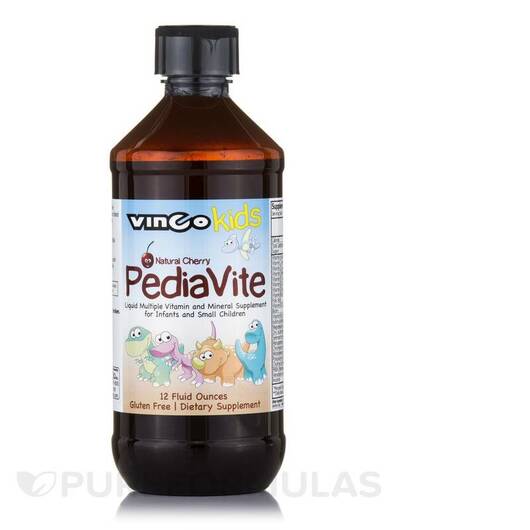 Основне фото товара PediaVite Liquid Natural Cherry Flavor, Вітамін C, 12 fl. oz
