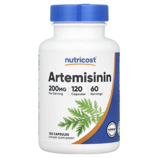 Основне фото товара Nutricost, Artemisinin 200 mg, Артемізинін, 120 капсул