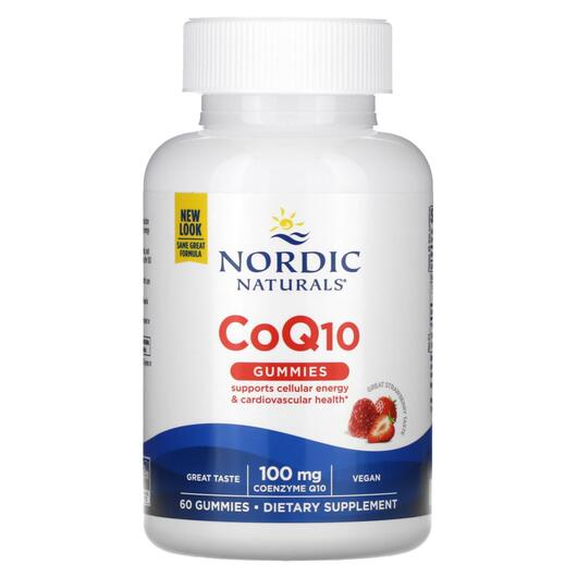 Основне фото товара CoQ10 Gummies Strawberry 100 mg, Коензим CoQ10, 60 таблеток