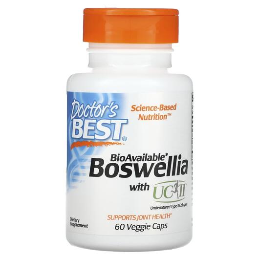 Основне фото товара Doctor's Best, Boswellia with UC-II, Босвелія, 60 капсул
