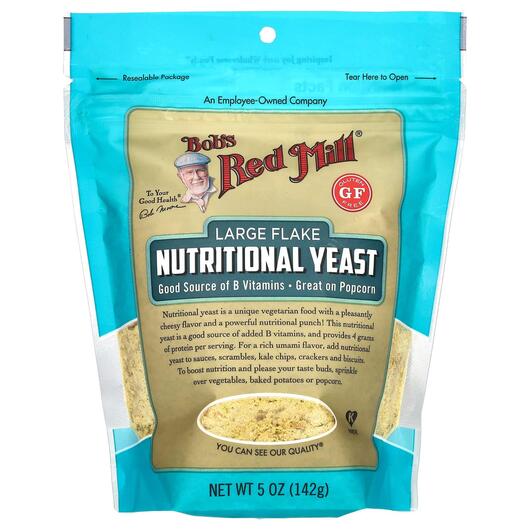 Основне фото товара Large Flake Yeast, Харчові дріжджі без глютену, 142 г