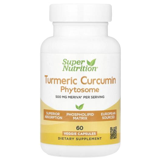 Основне фото товара Turmeric Curcumin Phytosome Meriva 500 mg, Куркумін, 60 капсул
