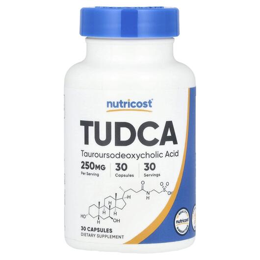 Основне фото товара Nutricost, TUDCA 250 mg, Тудка, 30 капсул
