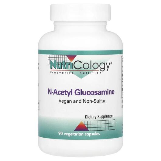 Основне фото товара Nutricology, N-A-G 500 mg, N-ацетилглюкозамін, 90 капсул