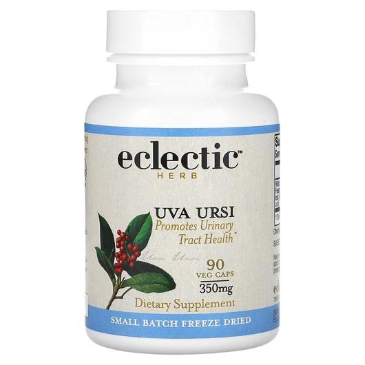 Основне фото товара Eclectic Herb, Uva Ursi 350 mg, Ува урсі 350 мг, 90 капсул