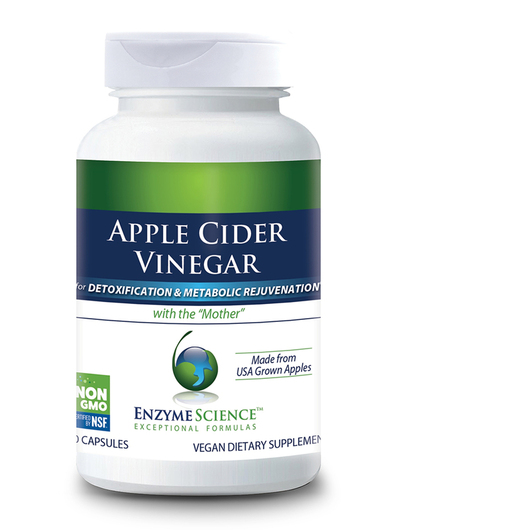 Основне фото товара Enzyme Science, Apple Cider Vinegar, Яблучний оцет, 60 капсул