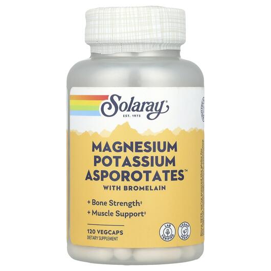 Основне фото товара Magnesium Potassium Asporotates, Магній Калій, 120 капсул