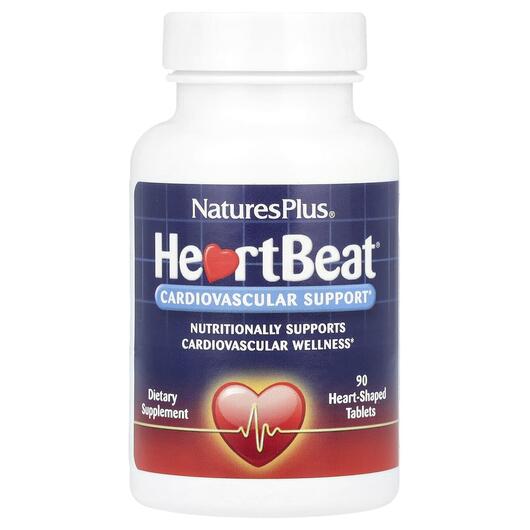 Основне фото товара Natures Plus, HeartBeat, Підтримка судинної, 90 таблеток
