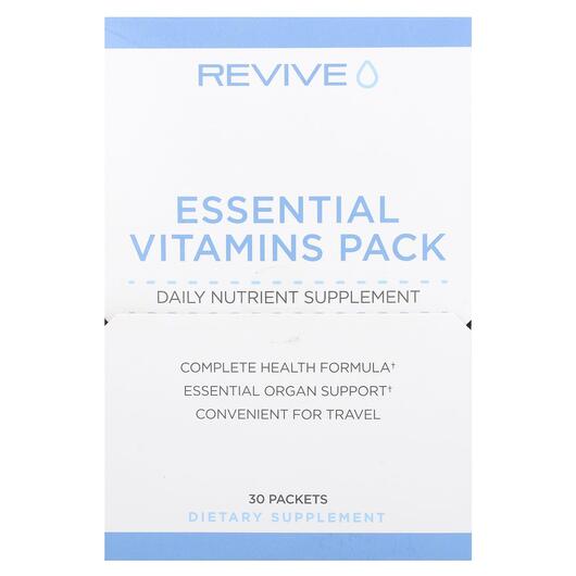 Основне фото товара Revive, Essential Vitamins Pack, Вітаміни, 30 шт