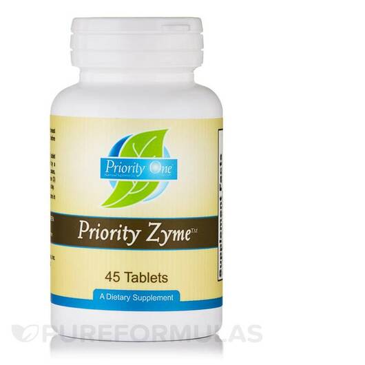Основне фото товара Priority One, Priority-Zyme, Ферменти, 45 таблеток