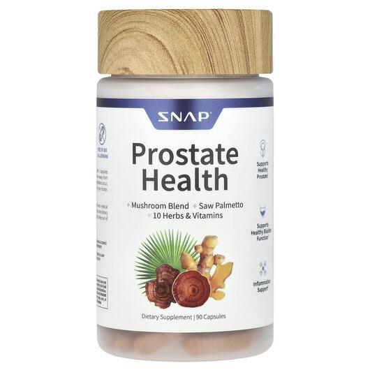Основне фото товара Snap Supplements, Prostate Health, Підтримка простати, 90 капсул