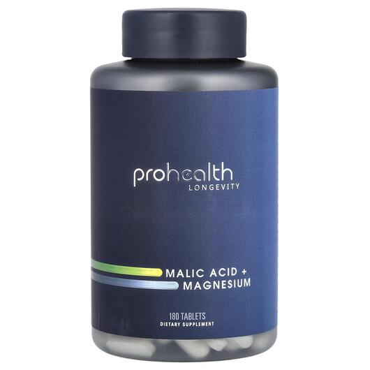 Основне фото товара Malic Acid + Magnesium, Яблучна кислота, 180 таблеток