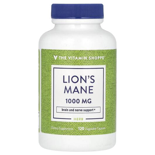 Основне фото товара Lion's Mane 1000 mg, Гриби Левова Грива, 120 капсул