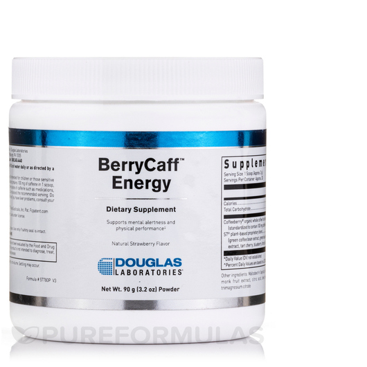 Основне фото товара Douglas Laboratories, BerryCaff Energy, Підтримка мозку, 90 г