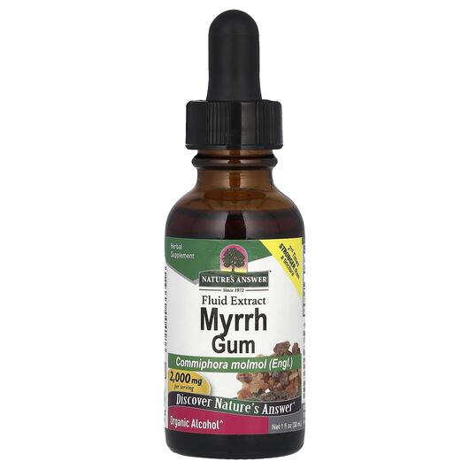 Основне фото товара Myrrh Organic Alcohol 2000 mg, Мирра смола, 30 мл