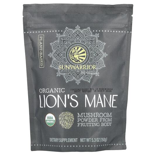 Основне фото товара Be Well Organic Lion's Mane, Гриби Левова Грива, 150 г