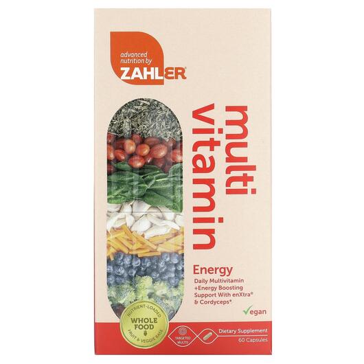 Основне фото товара Mutivitamin Energy Daily Multi + Energy, Гриби Кордицепс, 60 капс