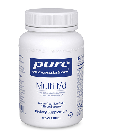 Основне фото товара Pure Encapsulations, Multi t/d, Мультивітаміни, 120 капсул