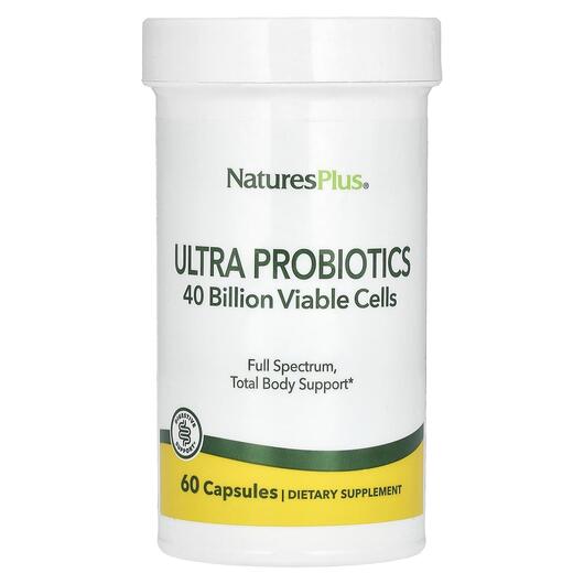 Основне фото товара Ultra Probiotics 40 Billion Viable Cells, Пробіотики, 60 капсул