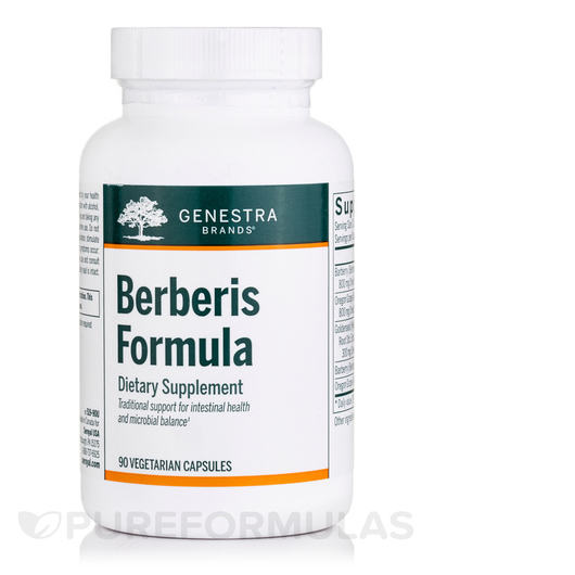 Основне фото товара Genestra, Berberis Formula, Берберин, 90 капсул