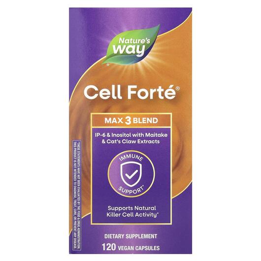 Основне фото товара Nature's Way, Cell Forte Max3, Підтримка імунітету, 120 капс