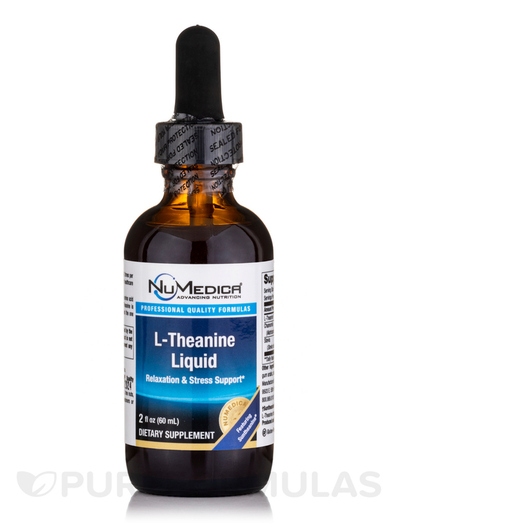 Основне фото товара NuMedica, L-Theanine Liquid Natural Lemon Flavor, L-Теанін, 60 мл