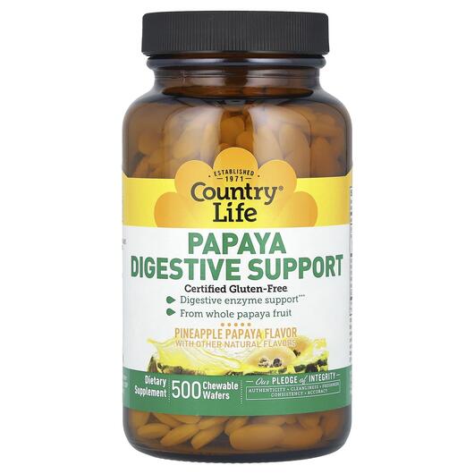 Основне фото товара Papaya Digestive Support Pineapple Papaya, Ферменти Папайї, 500 т