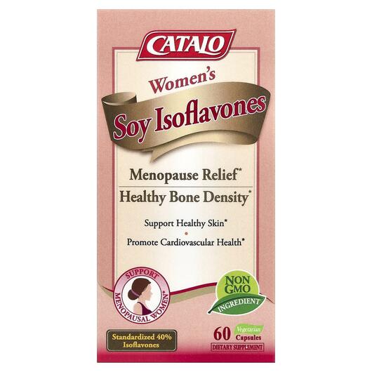 Основне фото товара CATALO, Women's Soy Isoflavones, Соєві ізофлавони, 60 капсул
