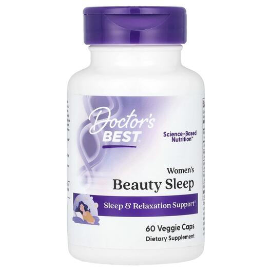 Основне фото товара Doctor's Best, Women's Beauty Sleep, Підтримка сну, 60 