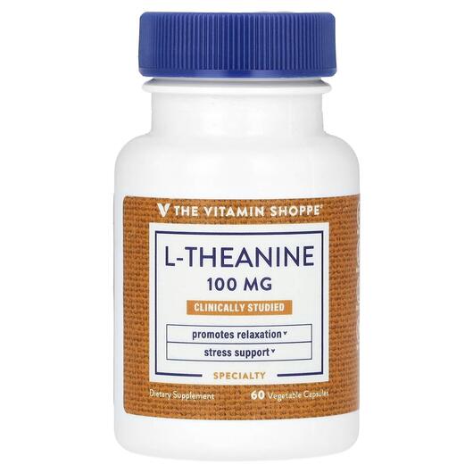 Основне фото товара TheVitaminShoppe, L-Theanine 100 mg, L-Теанін, 60 капсул