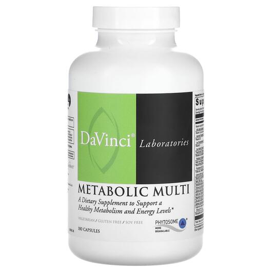 Основне фото товара DaVinci Laboratories, Metabolic Multi, Жироспалювачі, 180 капсул