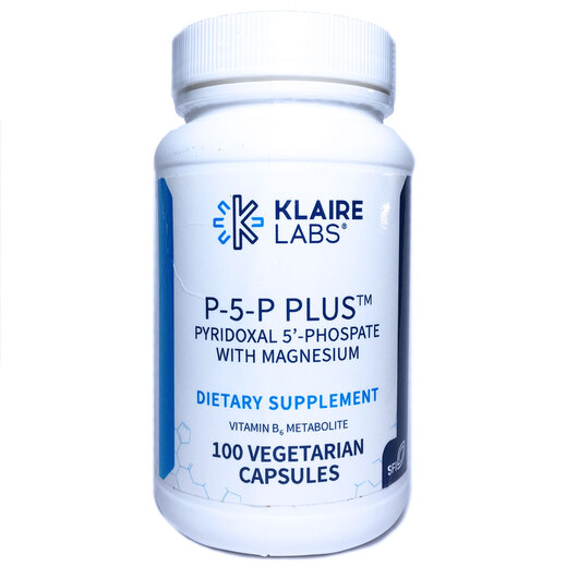 Основне фото товара P-5-P Plus with Magnesium, Пиридоксаль 5 Фосфат P-5-P, 100 капсул