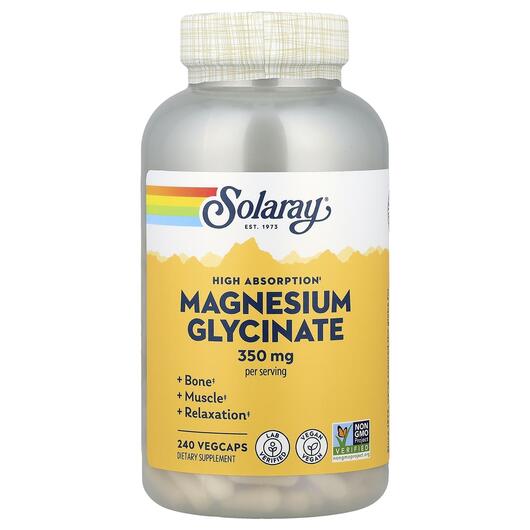 Основне фото товара Higher Absorption Magnesium Glycinate, Гліцинат магнію, 240 капсу