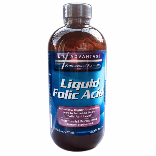 Основне фото товара Liquid Folic Acid, Вітамін B9 Фолієва кислота, 237 мл