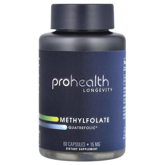 Основне фото товара Methylfolate Quatrefolic 15 mg, Метилфолат, 60 капсул