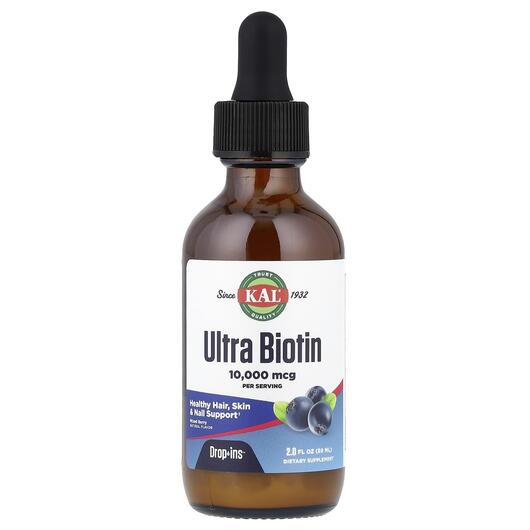 Основне фото товара KAL, Ultra Biotin 10000 mcg, Ультра Біотин 10000 мкг, 59 мл
