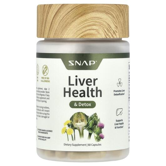 Основне фото товара Liver Health & Detox, Підтримка печінки, 60 капсул