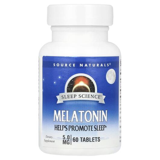Основне фото товара Sleep Science Melatonin 5 mg, Мелатонін, 60 таблеток