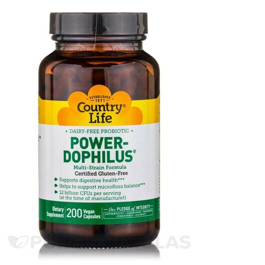 Основне фото товара Power-Dophilus Dairy Free Probiotic, Пробіотики, 200 капсул