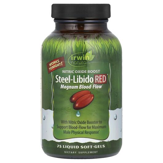 Основне фото товара Irwin Naturals, Steel-Libido Red, Підтримка Лібідо, 75 капсул