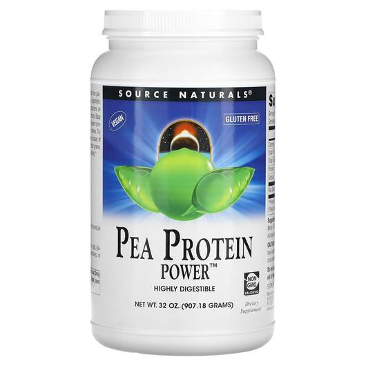 Основне фото товара Source Naturals, Pea Protein, Гороховий протеїн, 907 г
