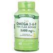 Фото товару Triple Omega 3-6-9 Fish Flax Borage 3600 mg, Омега 3 6 9, 60 капс