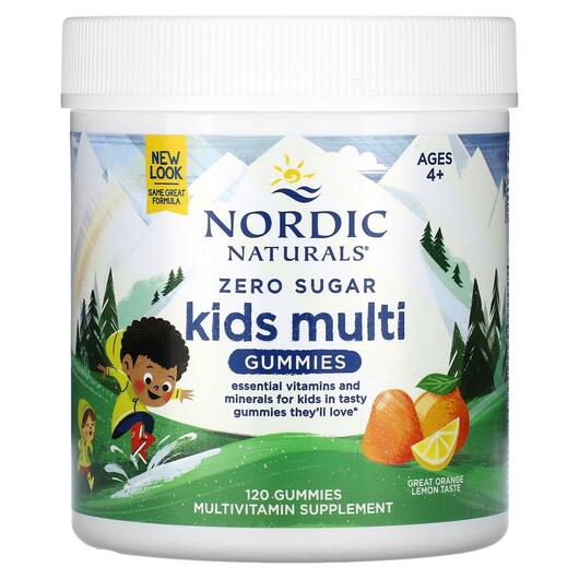 Основне фото товара Zero Sugar Kids Multi Gummies Orange, Мультивітаміни, 120 таблето