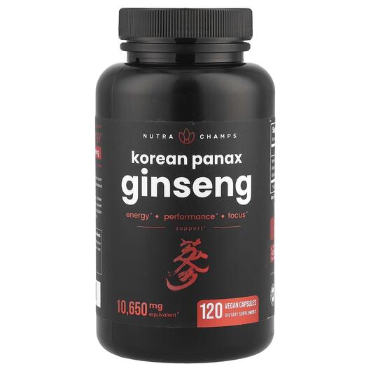 Основне фото товара Korean Panax Ginseng 1650 mg, Женьшень звичайний, 120 капсул
