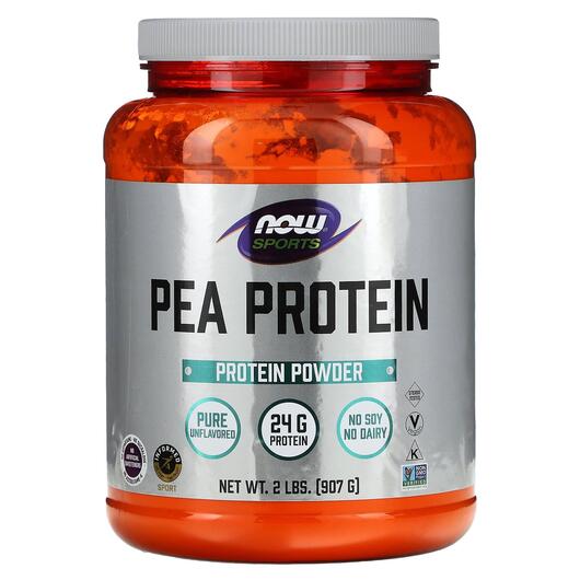 Основне фото товара NOW, Pea Protein, Гороховий Протеїн, 907 гр.