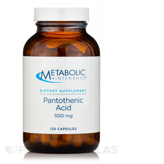 Основне фото товара Pantothenic Acid 500 mg, Вітамін B5 Пантотенова кислота, 120 капс