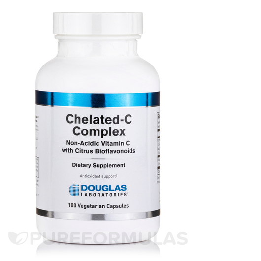Основне фото товара Douglas Laboratories, Chelated-C Complex, Вітамін C, 100 капсул