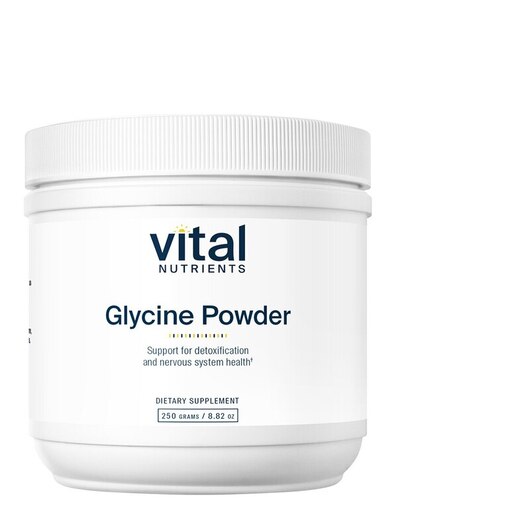 Основне фото товара Vital Nutrients, Glycine Powder, L-Гліцин, 250 г