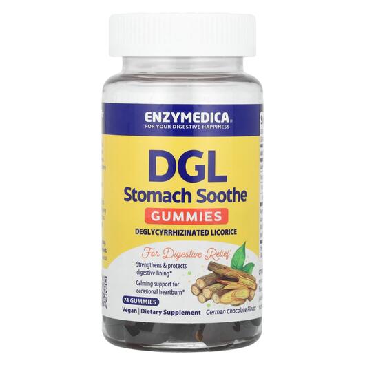 Основне фото товара Enzymedica, DGL Gummies, Лакриця, 74 цукерки